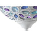 Полилей DKD Home Decor 28 x 28 x 44 cm Метал Бял