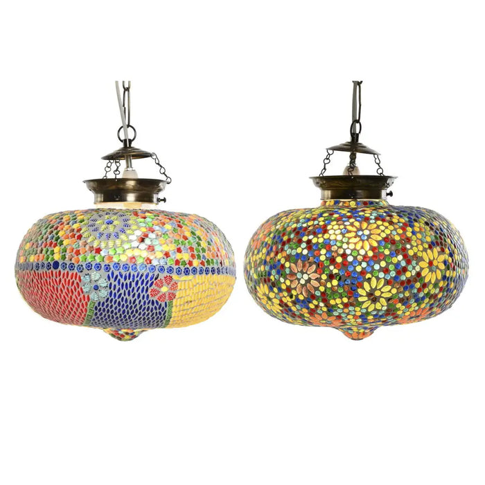 Полилей DKD Home Decor 32 x 32 x 26 cm Кристал Многоцветен