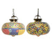 Полилей DKD Home Decor 32 x 32 x 26 cm Кристал Многоцветен