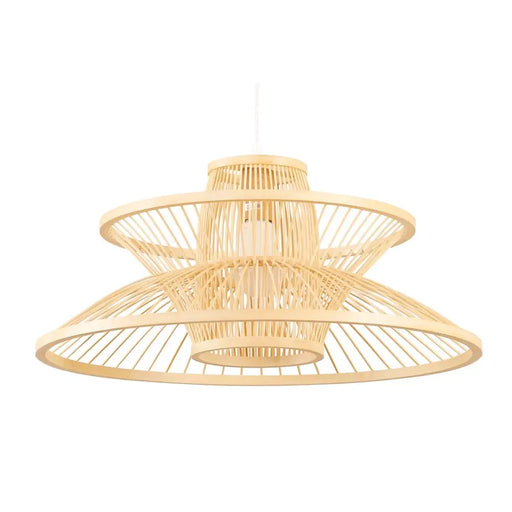 Полилей DKD Home Decor 50 x 50 x 22 cm Светло кафяв Бамбук