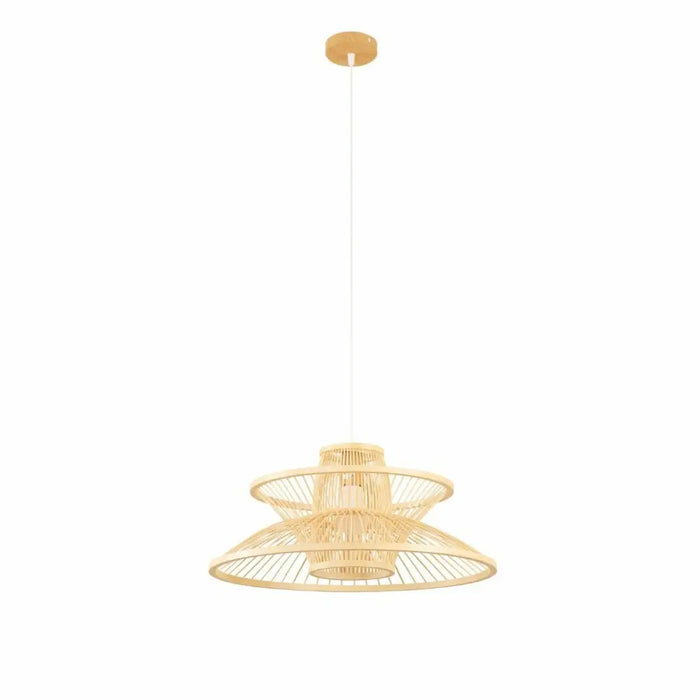 Полилей DKD Home Decor 50 x 50 x 22 cm Светло кафяв Бамбук