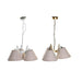 Полилей DKD Home Decor 50 x 46 x 30 cm Златен Метал Бял 50