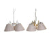 Полилей DKD Home Decor 50 x 46 x 30 cm Златен Метал Бял 50