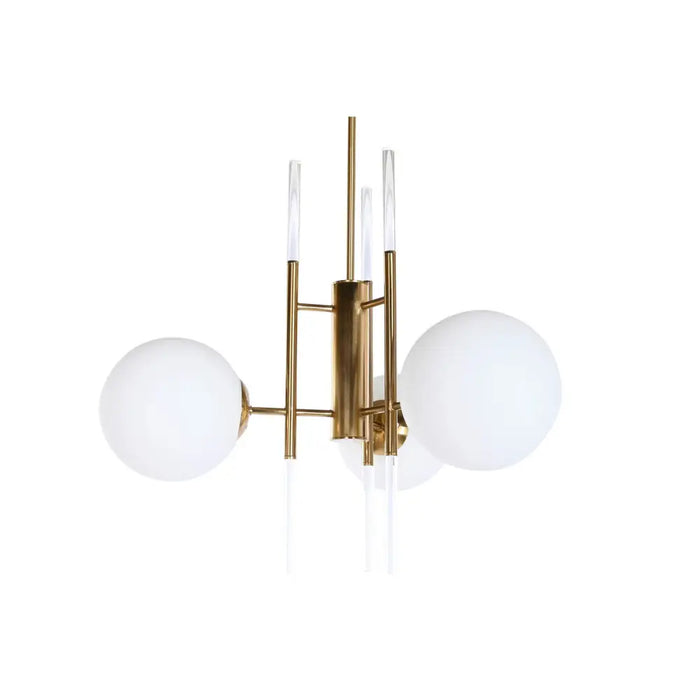 Полилей DKD Home Decor 64 x 64 x 64 cm Кристал Златен Метал