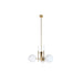 Полилей DKD Home Decor 64 x 64 x 64 cm Кристал Златен Метал