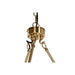Полилей DKD Home Decor 66 x 66 x 60 cm Кристал Златен Метал