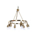 Полилей DKD Home Decor 66 x 66 x 60 cm Кристал Златен Метал