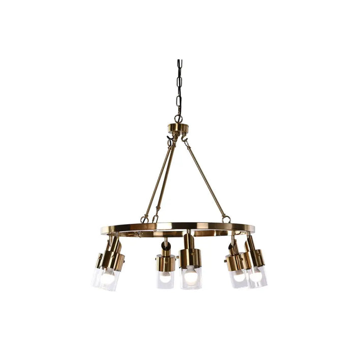Полилей DKD Home Decor 66 x 66 x 60 cm Кристал Златен Метал