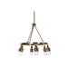 Полилей DKD Home Decor 66 x 66 x 60 cm Кристал Златен Метал