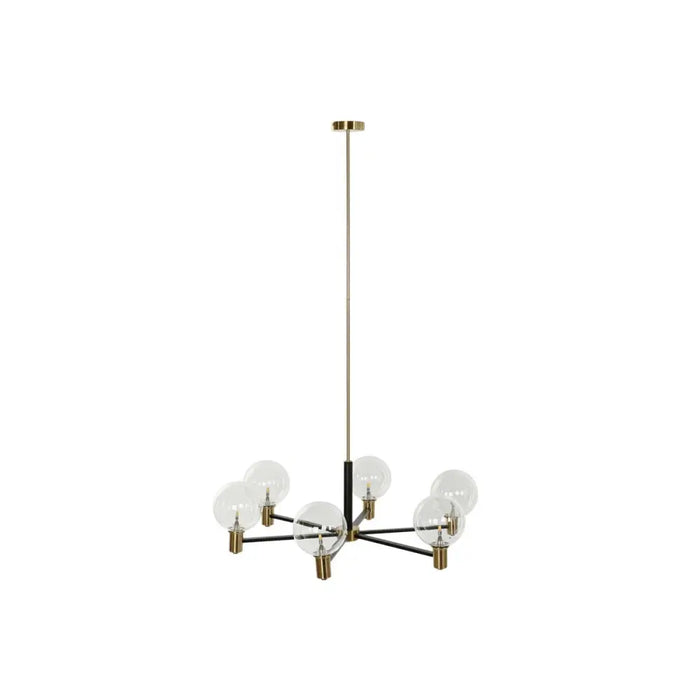 Полилей DKD Home Decor 83 x 83 x 128 cm Кристал Черен
