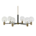 Полилей DKD Home Decor 83 x 83 x 128 cm Кристал Черен