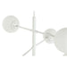 Полилей DKD Home Decor 96 x 73 x 50 cm Кристал Метал Бял 50