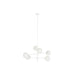 Полилей DKD Home Decor 96 x 73 x 50 cm Кристал Метал Бял 50