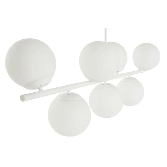 Полилей DKD Home Decor 98 x 45 x 30 cm Кристал Метал Бял 50