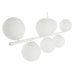 Полилей DKD Home Decor 98 x 45 x 30 cm Кристал Метал Бял 50