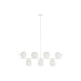 Полилей DKD Home Decor 98 x 45 x 30 cm Кристал Метал Бял 50