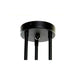 Полилей DKD Home Decor Бял Черен Метал Кристал 220 V 50 W