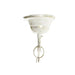 Полилей DKD Home Decor Бял Златен Желязо 50 W 51 x 51 x 38