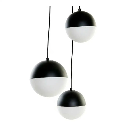 Полилей DKD Home Decor Бял Черен Метал Кристал 220 V (40 x