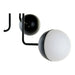 Полилей DKD Home Decor Бял Черен Метал Кристал 220 V 50 W