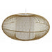 Полилей DKD Home Decor Бял Естествен Бамбук 40 W 83 x 83 x