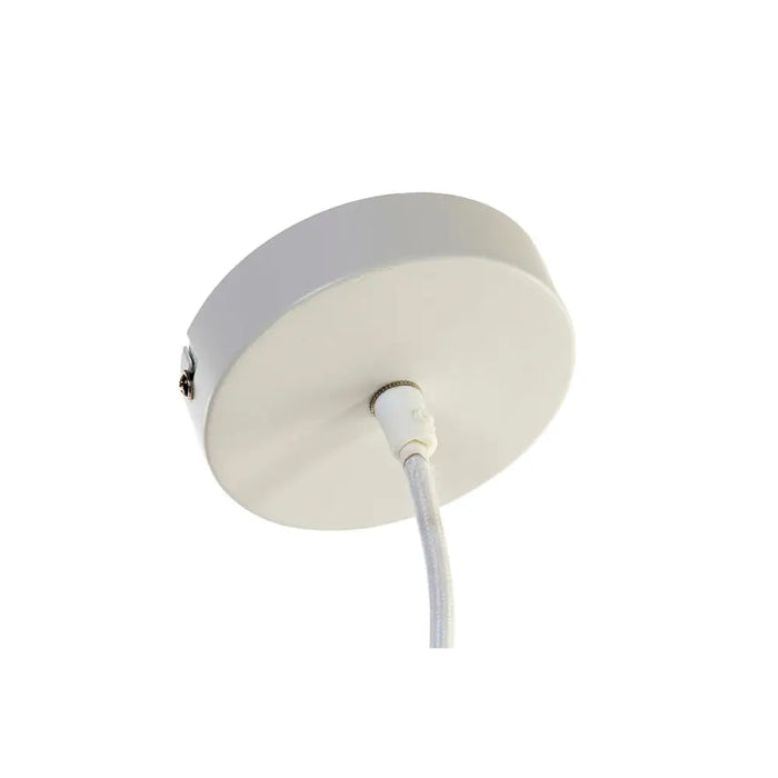 Полилей DKD Home Decor Бял Естествен Бамбук 40 W 83 x 83 x