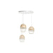 Полилей DKD Home Decor Бял Светло кафяв 220 V 50 W (38 x 38