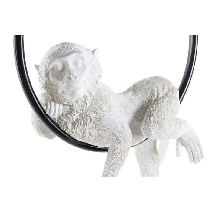 Полилей DKD Home Decor Бял Златен Метал Смола 50 W 29,5 x