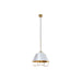 Полилей DKD Home Decor Бял Златен PVC Метал 50 W 38 x 38 x