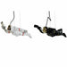 Полилей DKD Home Decor Черен Бял Смола 220 V 50 W (46 x
