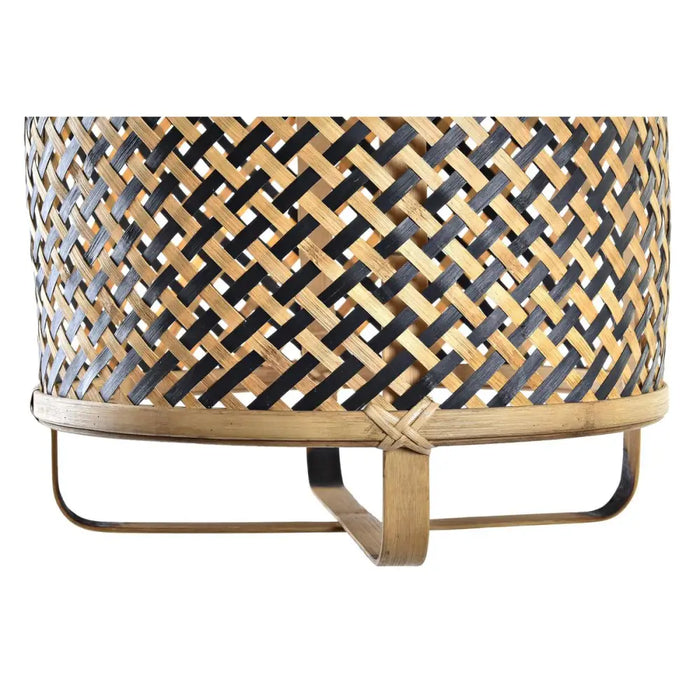 Полилей DKD Home Decor Черен Кафяв 220 V 50 W (36 x 36 x 48