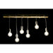 Полилей DKD Home Decor Черен Метал Дървен Бял 220 V 50 W