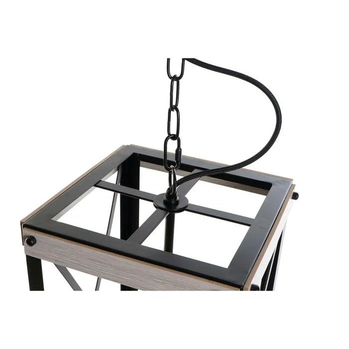 Полилей DKD Home Decor Черен Метал Кафяв 220 V 50 W (25 x