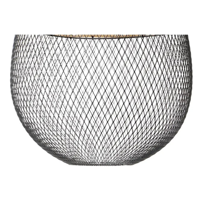 Полилей DKD Home Decor Черен Метал Кафяв 50 W 32 x 32 x 43