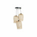Полилей DKD Home Decor Черен Светло кафяв Метал Бамбук 50 W