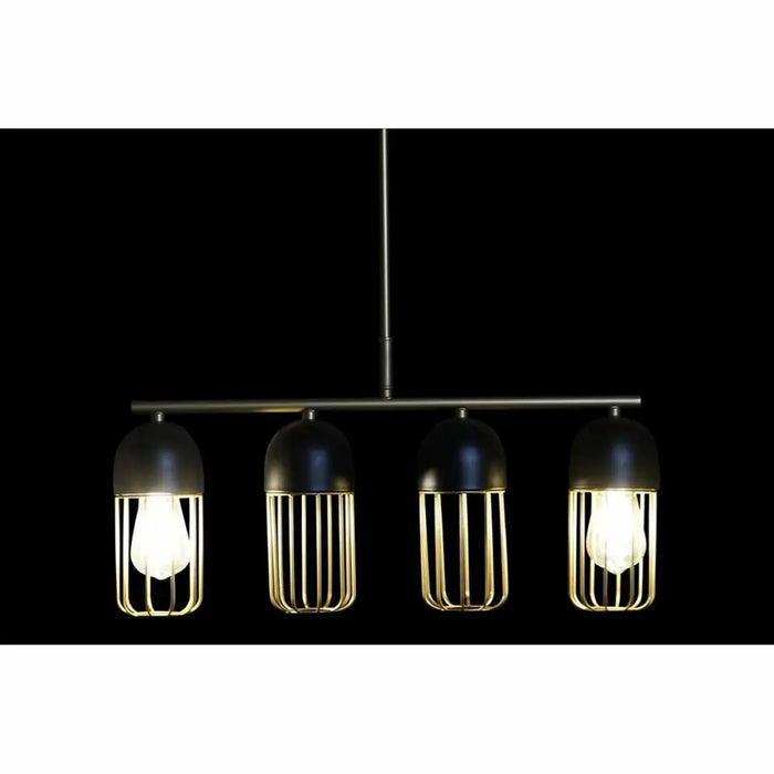 Полилей DKD Home Decor Черен Златен 220 V 50 W (60 x 11 x