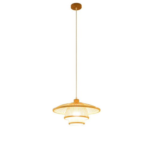 Полилей DKD Home Decor Естествен Бамбук 50 W 40 x 40 x 17 cm