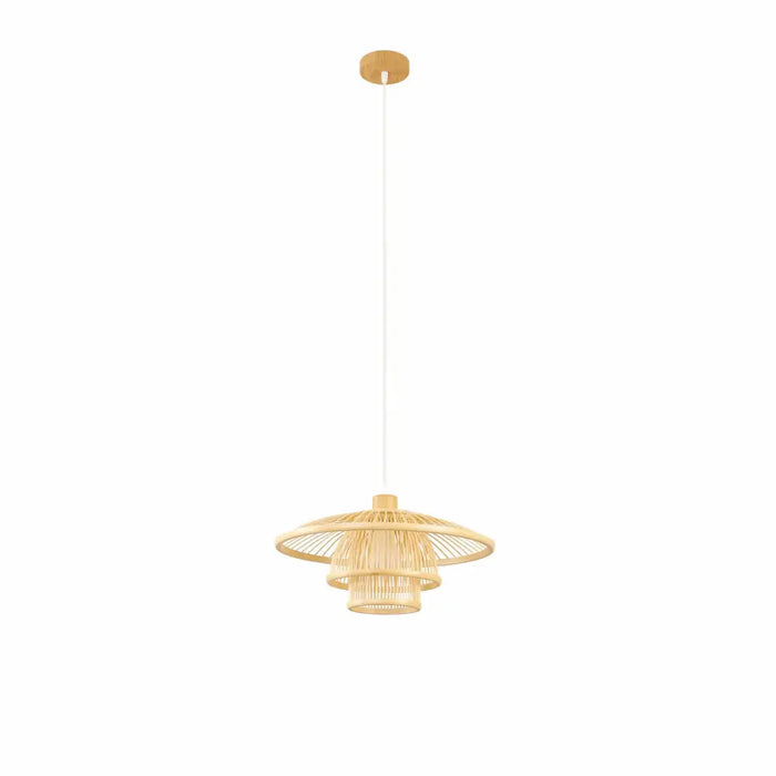 Полилей DKD Home Decor Естествен Бамбук 50 W 40 x 40 x 17 cm