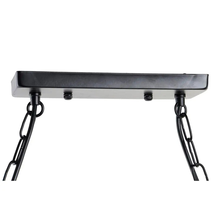 Полилей DKD Home Decor Естествен Черен Метал Въже 50 W (85