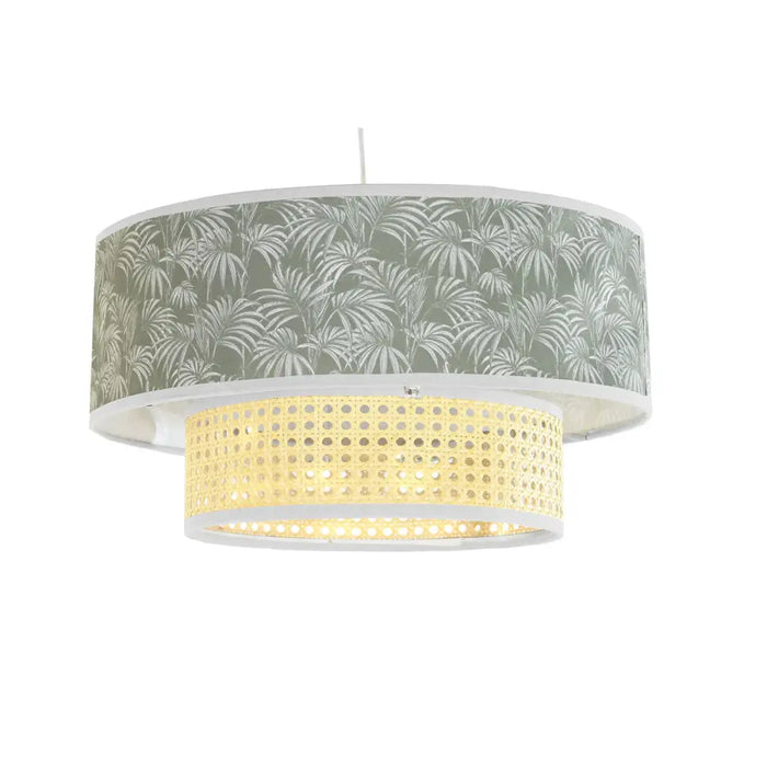 Полилей DKD Home Decor Естествен Черен полиестер Бял Зелен