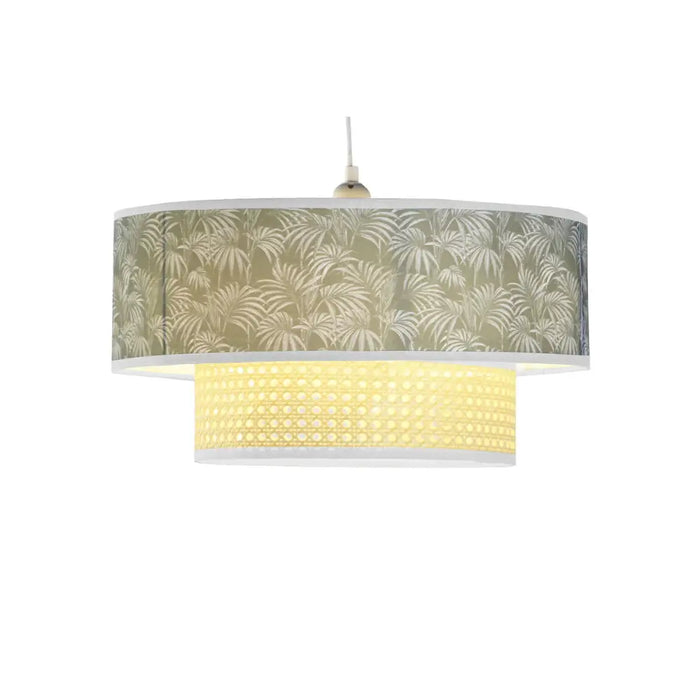 Полилей DKD Home Decor Естествен Черен полиестер Бял Зелен