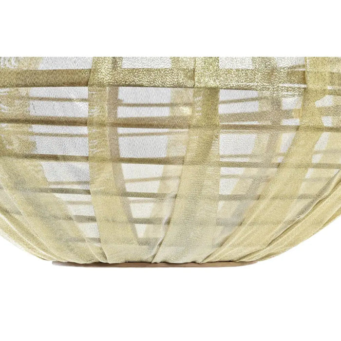 Полилей DKD Home Decor Естествен Златен Кафяв Бамбук 50 W