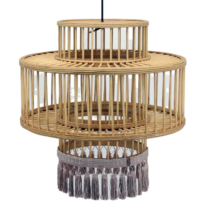 Полилей DKD Home Decor Кафяв Бежов 50 W Ресни Град 220 V 45