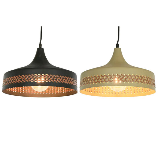 Полилей DKD Home Decor Кафяв Черен Сметана Метал 50 W 35 x