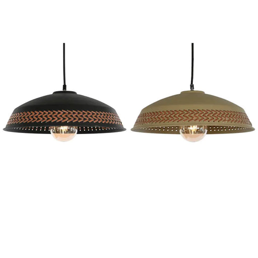 Полилей DKD Home Decor Кафяв Черен Сметана Метал 50 W 42 x