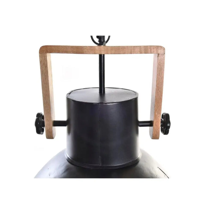 Полилей DKD Home Decor Кафяв Черен Метал Дърво манго 50 W