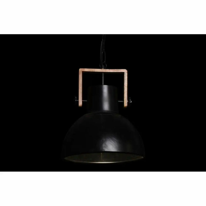 Полилей DKD Home Decor Кафяв Черен Метал Дърво манго 50 W