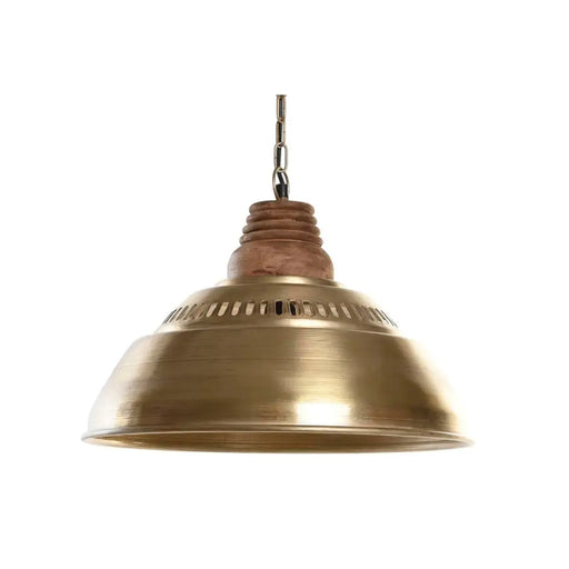 Полилей DKD Home Decor Кафяв Златен Желязо Дърво манго 50 W