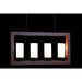 Полилей DKD Home Decor Кафяв Алуминий Кристал (52 x 6 x 26