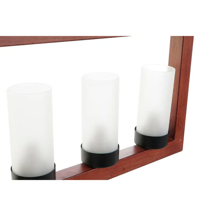 Полилей DKD Home Decor Кафяв Алуминий Кристал (52 x 6 x 26